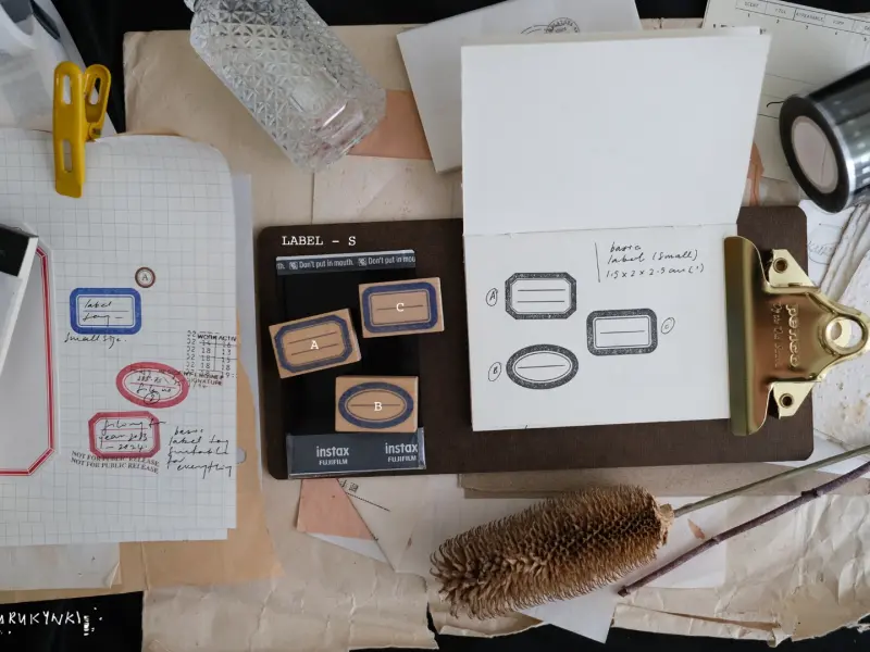 Kurukynki Label Stamp - Small