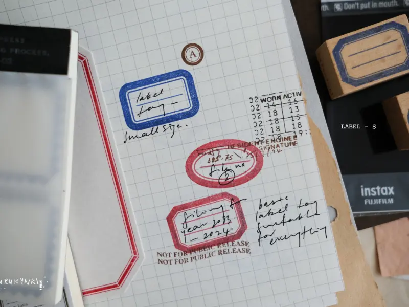 Kurukynki Label Stamp - Small