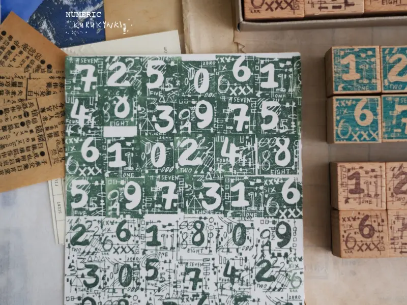 Kurukynki Numeric Stamp Set - Large