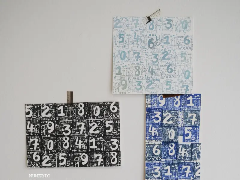 Kurukynki Numeric Stamp Set - Large