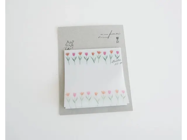 Yohaku Tracing Paper Sticky Notes M104 - Tulip