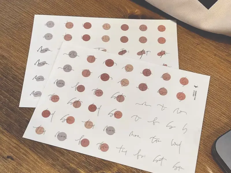 Jr.journal Weekly Stickers