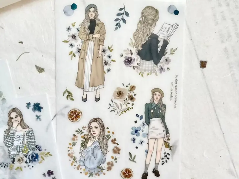 Pion Print-On Transfer Stickers 3 Sheets - Elegant