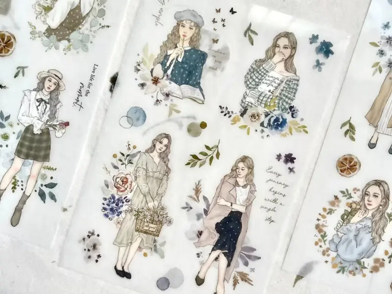 Pion Print-On Transfer Stickers 3 Sheets - Elegant