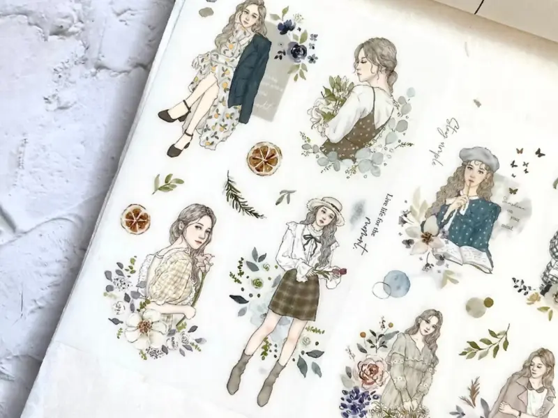 Pion Print-On Transfer Stickers 3 Sheets - Elegant