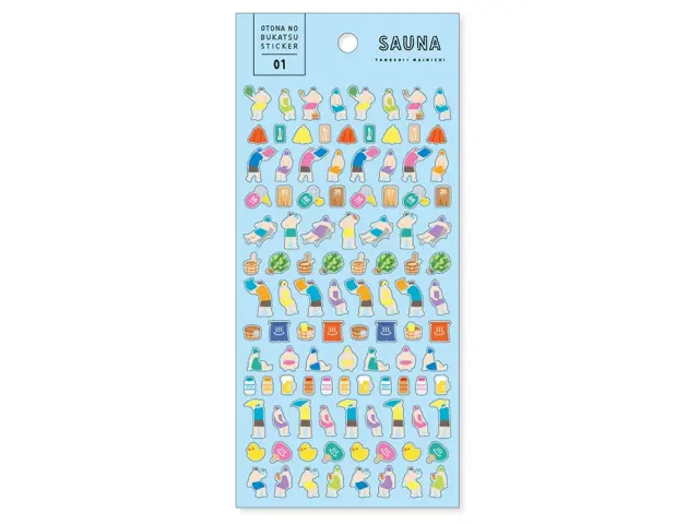 Mindwave Clear Planner Stickers Nobukatsu - Sauna
