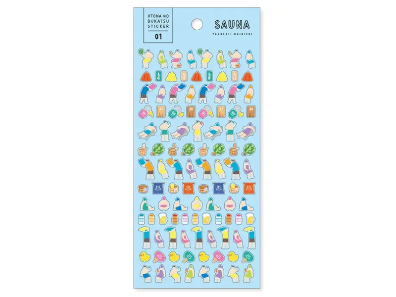 Mindwave Clear Planner Stickers Nobukatsu - Sauna