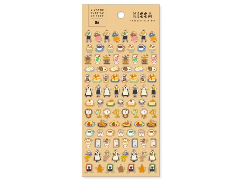 Mindwave Clear Planner Stickers Nobukatsu - Coffee Shop