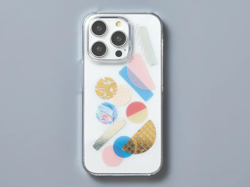 COFFRET Clear Stickers Square - Forest Green