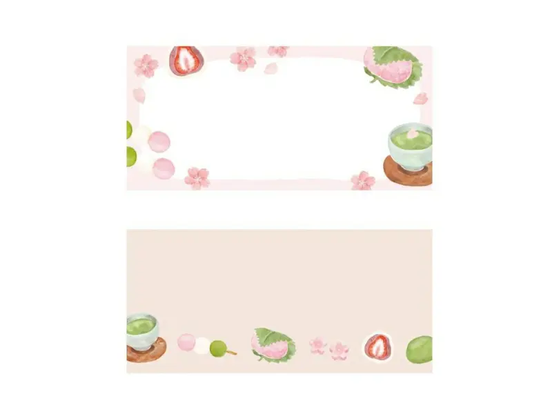 Furukawa Spring Limited One-Stroke Notepad - Japanese Sweets