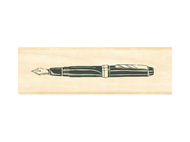 Beverly Rubber Stamp - Fountain Pen