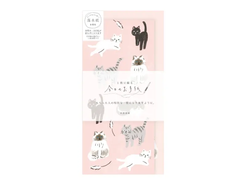 Furukawa Paper Letter Set Mino Washi - Cat