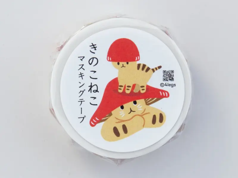 4Legs Washi Tape - Mushroom Cat