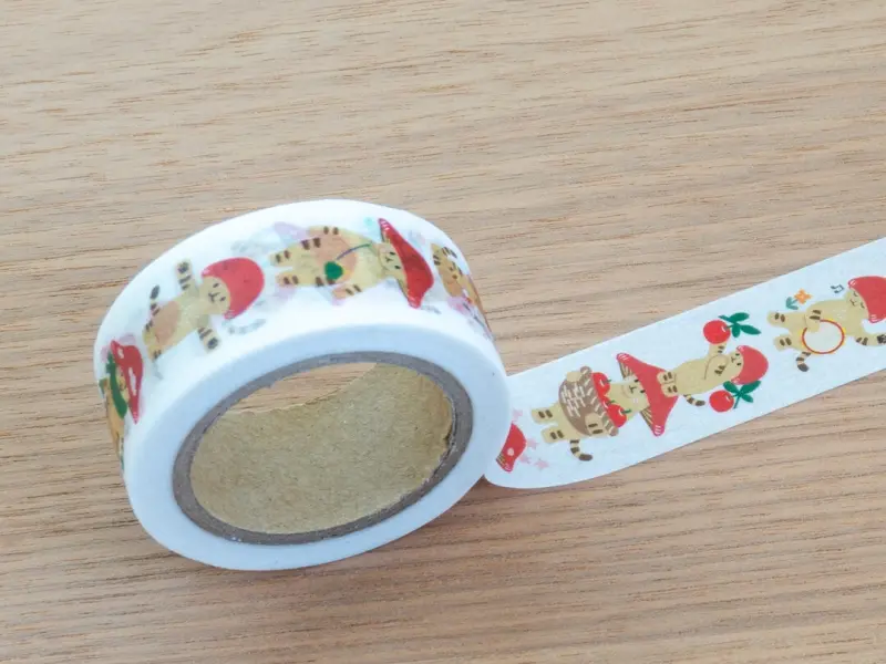 4Legs Washi Tape - Mushroom Cat