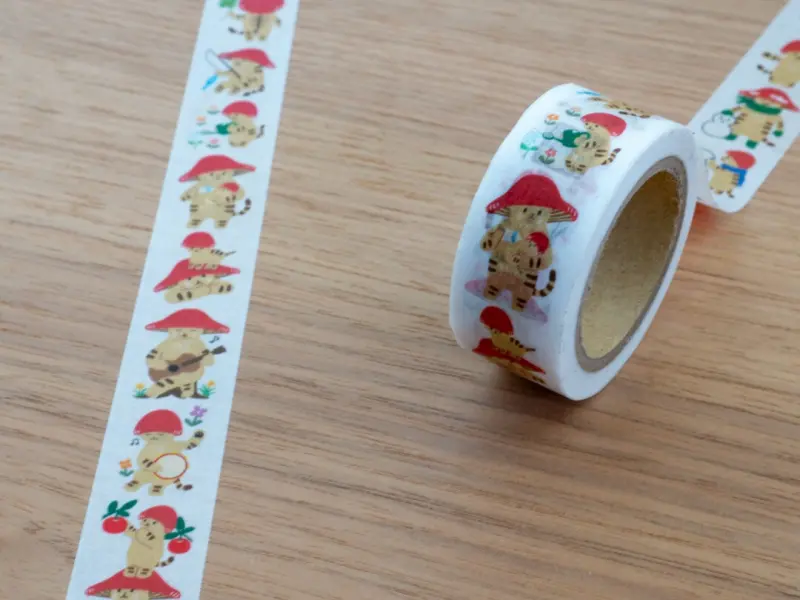 4Legs Washi Tape - Mushroom Cat