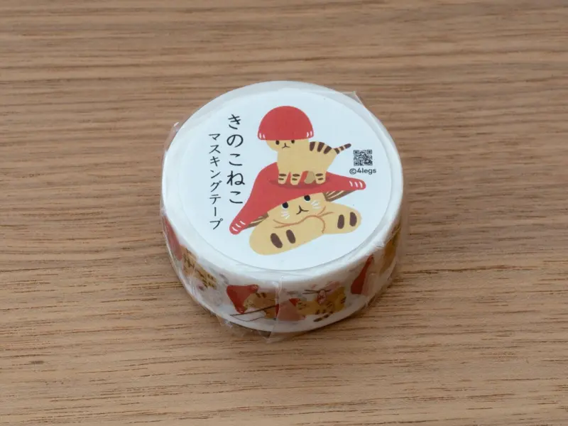 4Legs Washi Tape - Mushroom Cat