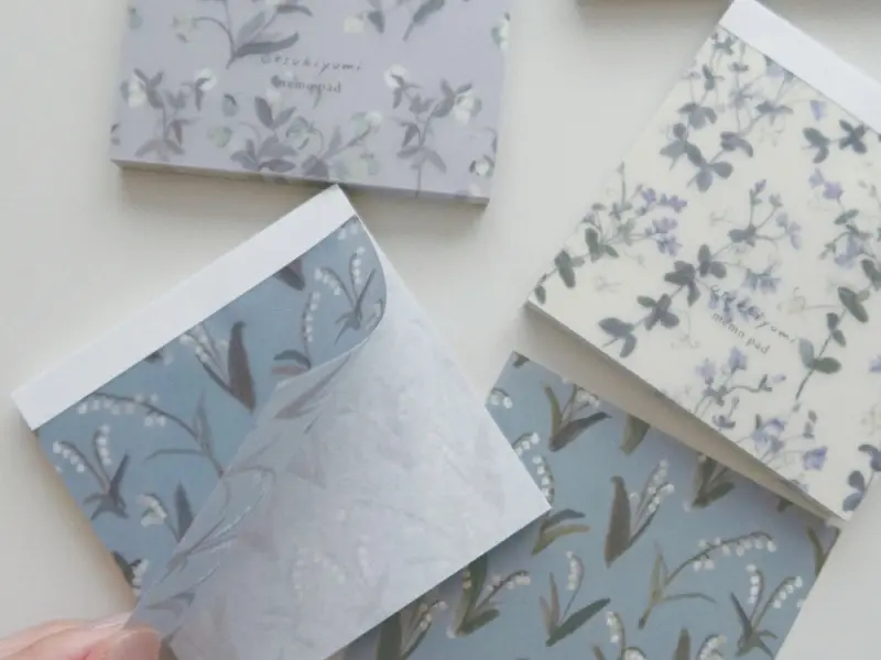 EL COMMUN Square Memo Pad - Lily Of The Valley