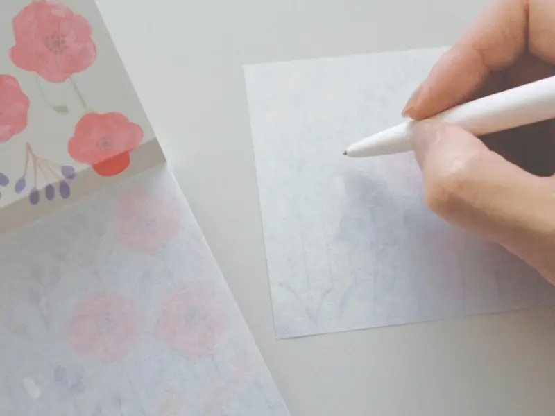 EL COMMUN Square Memo Pad - Lily Of The Valley