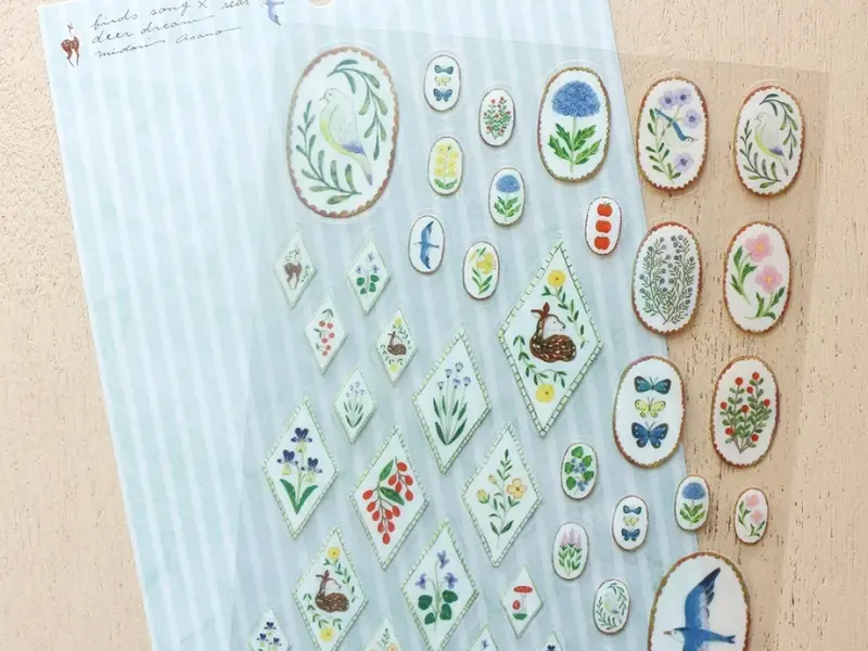 Cozyca x Midori Asano Clear Stickers - Deer Dream