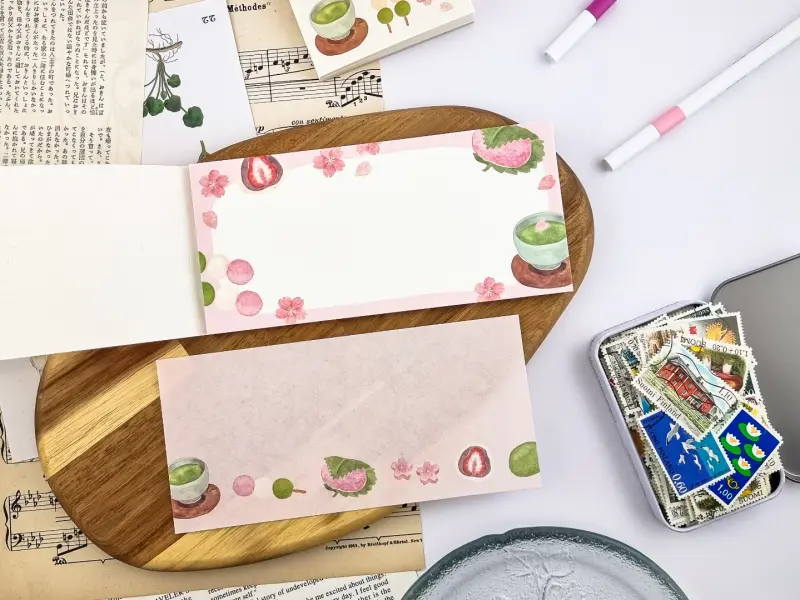 Furukawa Spring Limited One-Stroke Notepad - Japanese Sweets