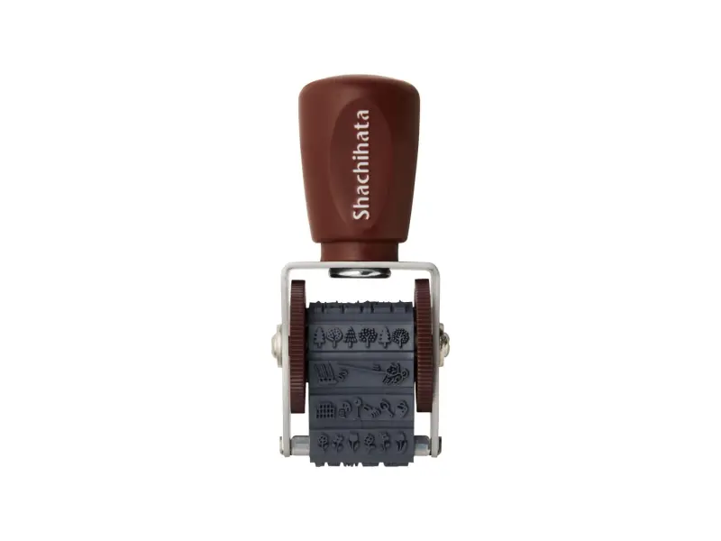 Shachihata Rotating Decoration Stamp Mini - Walking