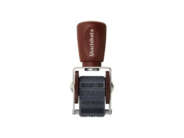 Shachihata Rotating Decoration Stamp Mini - Rough Pattern