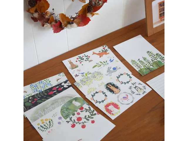 4Legs Letter Paper Set 40 Sheets - Forest
