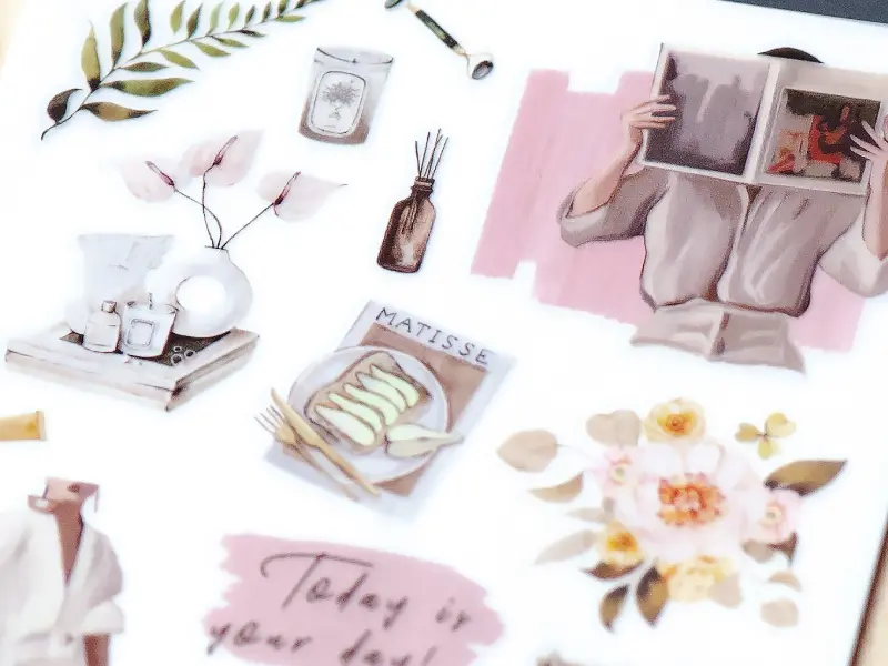 MU Print-On Transfer Stickers 244 - Self Care