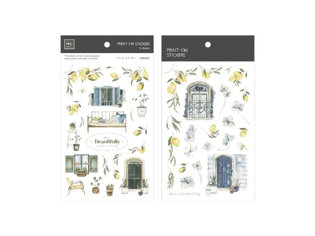 MU Print-On Transfer Stickers 245 - Lemon Courtyard