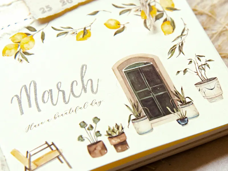 MU Print-On Transfer Stickers 245 - Lemon Courtyard