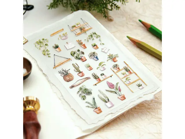 MU Pop-Up Sticker Houseplants - No.1