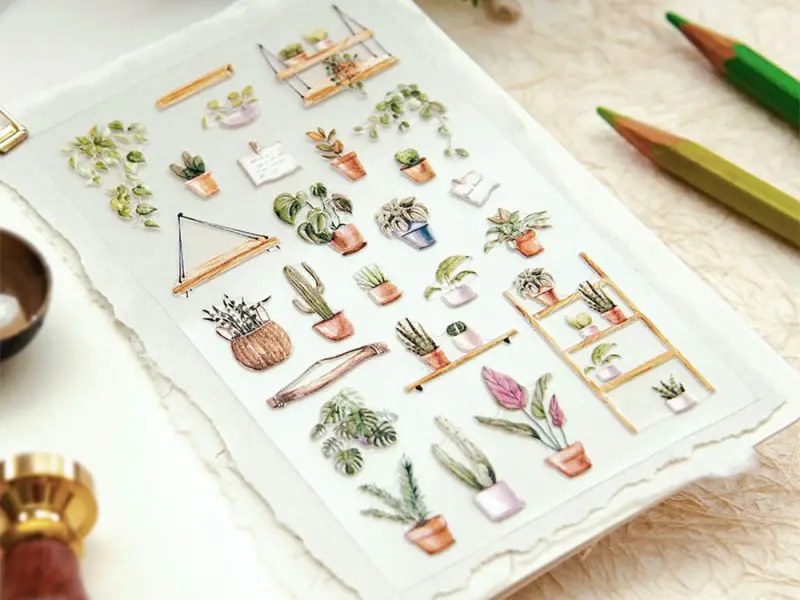 MU Pop-Up Sticker Houseplants - No.1