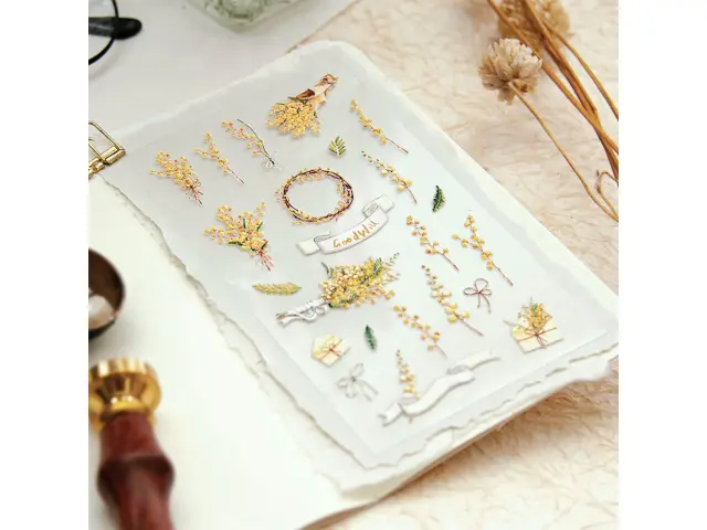 MU Pop-Up Sticker Mimosa Flower - No.2