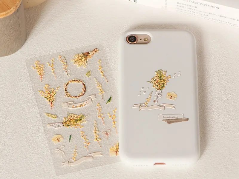 MU Pop-Up Sticker Mimosa Flower - No.2
