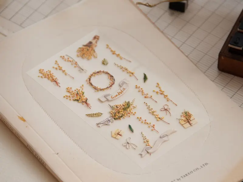MU Pop-Up Sticker Mimosa Flower - No.2