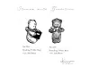Krimgen Rubber Stamp No.236 - Reading Teddy Bear