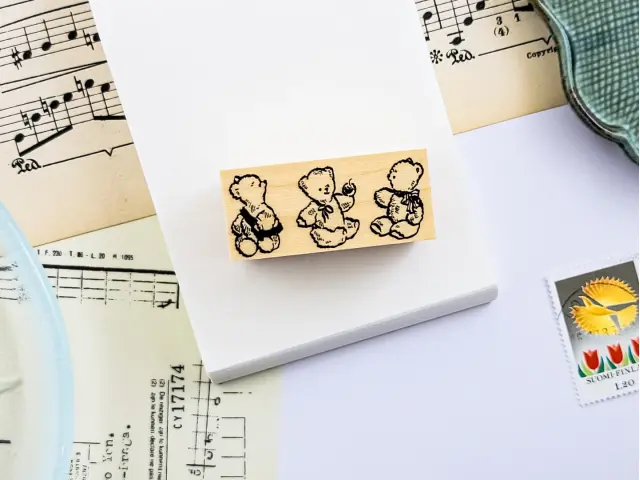 Krimgen Rubber Stamp No.234 - Three Bears