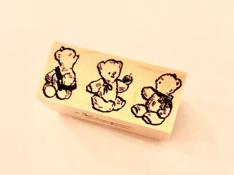 Krimgen Rubber Stamp No.234 - Three Bears