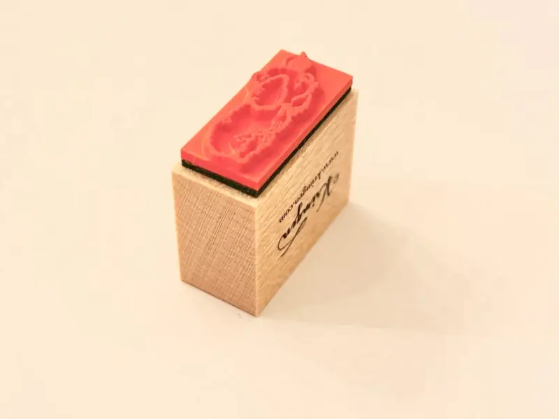 Krimgen Rubber Stamp No.235 - Apple Bear