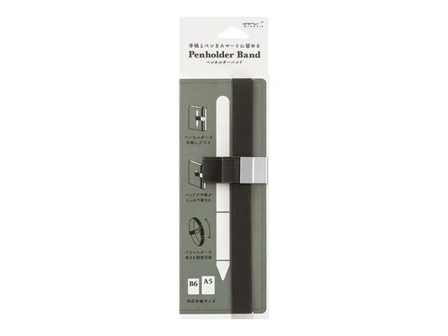 Midori Penholder Band B6-A5 - Black