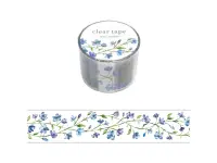 Mindwave Clear PET Tape Lyric - Blue Flowers