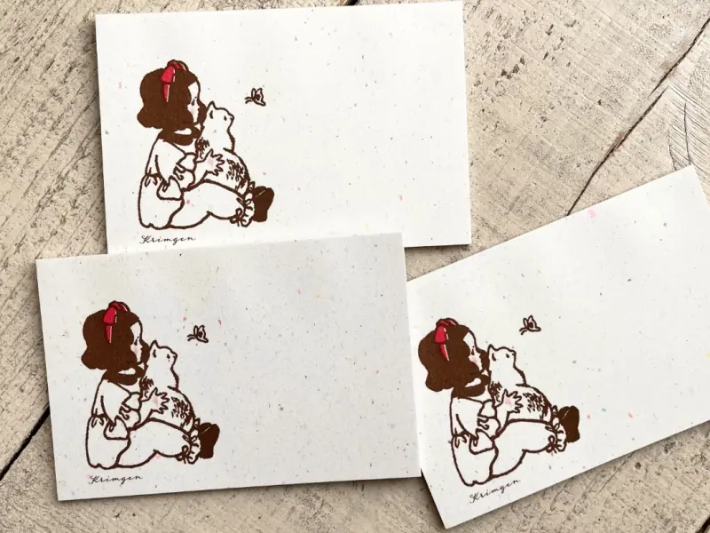 Krimgen Notepad - Girl And Cat