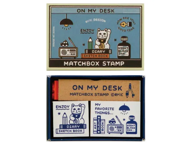 SANBY x Eric Matchbox Stamp Set - On My Desk