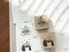Stamp Marche Girl Rubber Stamp - Falling Petals