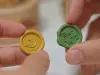 Orange Studio Two-Sided Wax Seal Stamp - Floret Grid