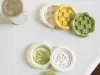 Orange Studio Two-Sided Wax Seal Stamp - Floret Grid