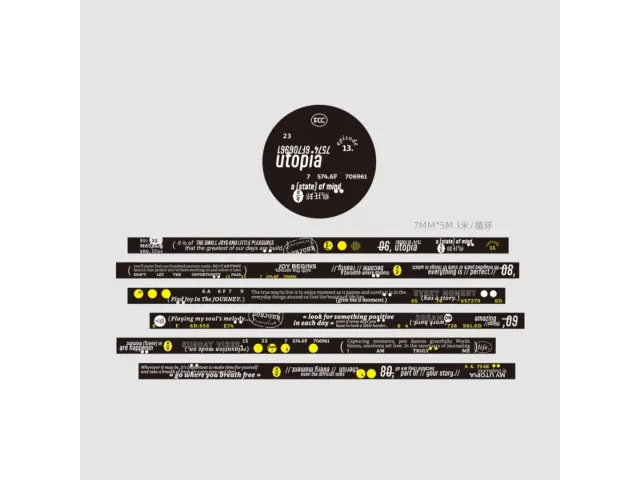Sissi Washi Tape Utopia - Black White