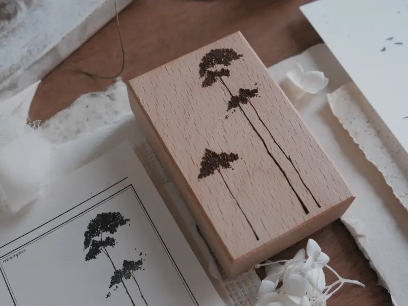 Pre-Order Jeenzaa Zoey Rubber Stamp Falling Tree - Group Of Trees
