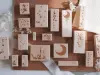 Jeenzaa Zoey Rubber Stamp Moon Shadow - Falling Petals