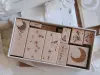 Jeenzaa Zoey Rubber Stamp Moon Shadow - Falling Petals